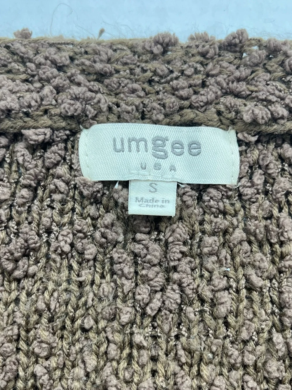 Umgee Women’s Size Small Cozy Textured Open Front Cardigan